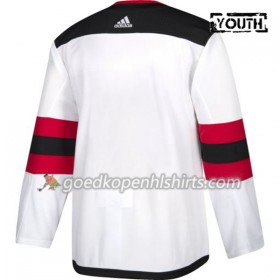 New Jersey Devils Blank Adidas Wit Authentic Shirt - Kinderen